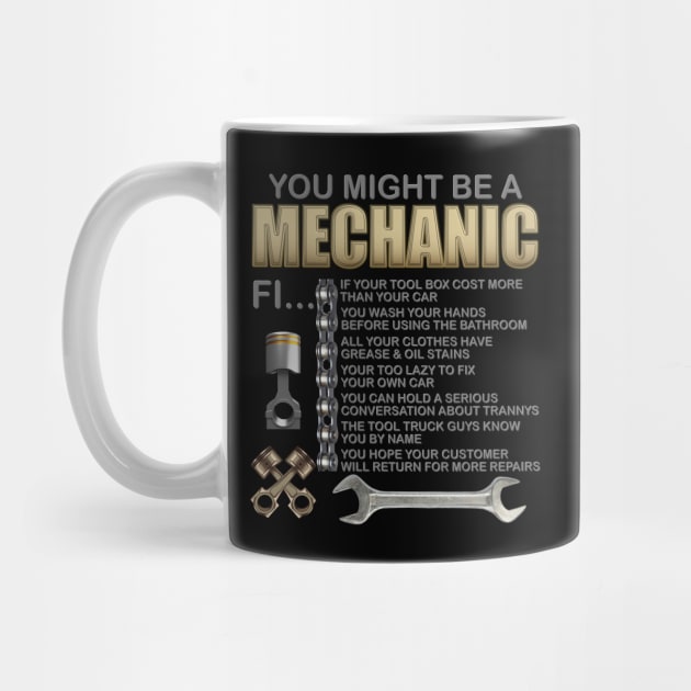 Gift For Mechanic, Mechanic Gift, Mechanic, You Might Be A Mechanic, Diesel Mechanic, Car Mechanic, Car Guy, Funny Dad Gift Idea, Garage Dad, Fathers Day Gift by DESIGN SPOTLIGHT